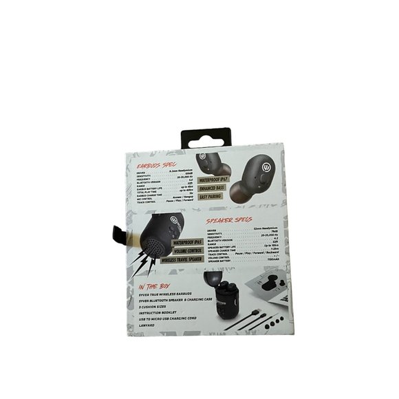 Wicked Audio True Wireless Earbuds & Bluetooth Speaker - Picture 3 of 4